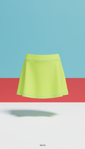 Neon Yellow Court Performance Skirt