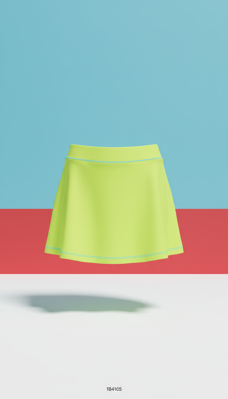 Neon Yellow Court Performance Skirt